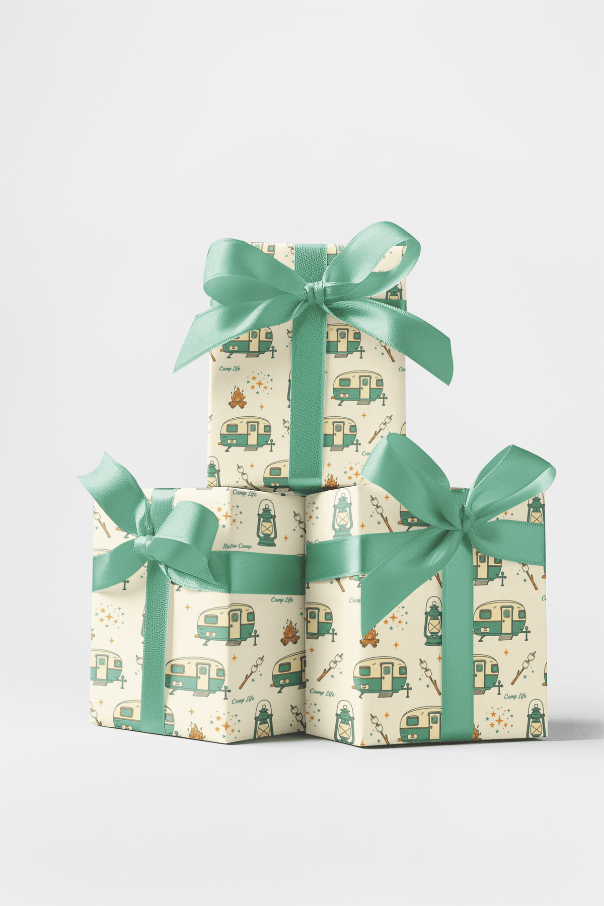 Camping Under Stars Wrapping Paper