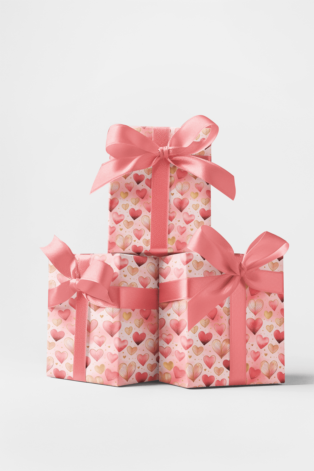 Classic Blush Romance Wrapping Paper
