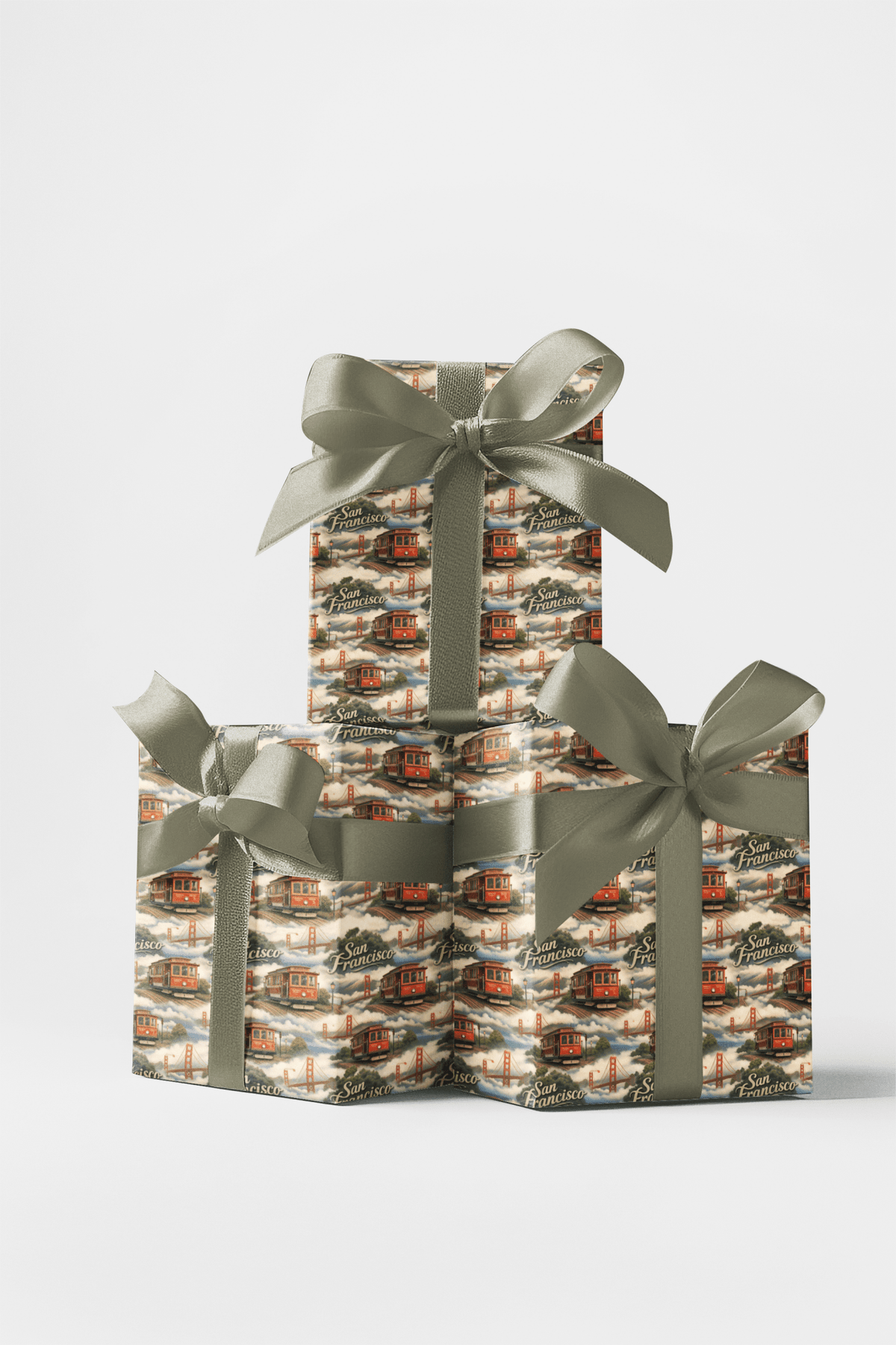 San Francisco Golden Gate Days Wrapping Paper