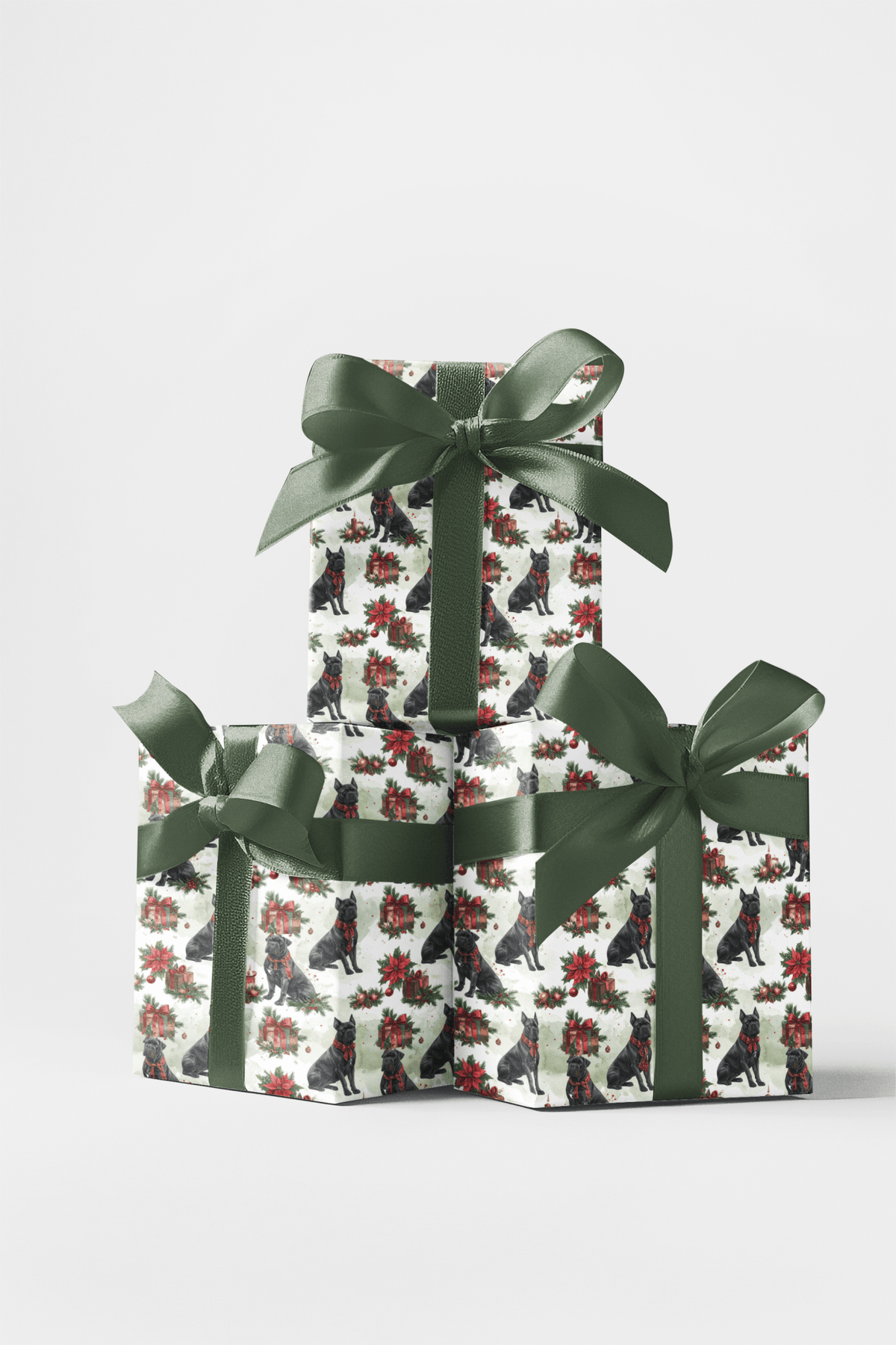 Luxury Holiday Gift Boxes (cane Corso) Wrapping Paper