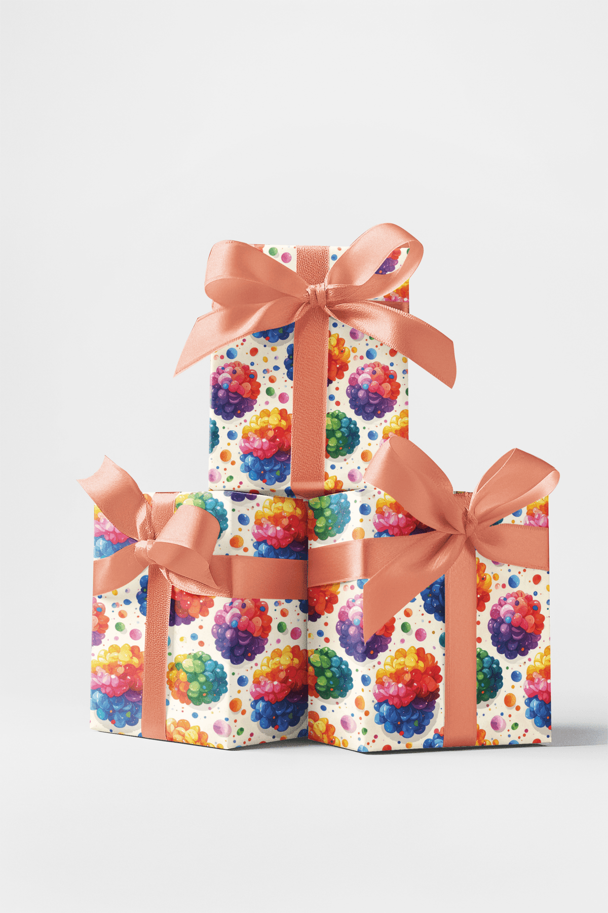 Balloon Confetti Mix Wrapping Paper