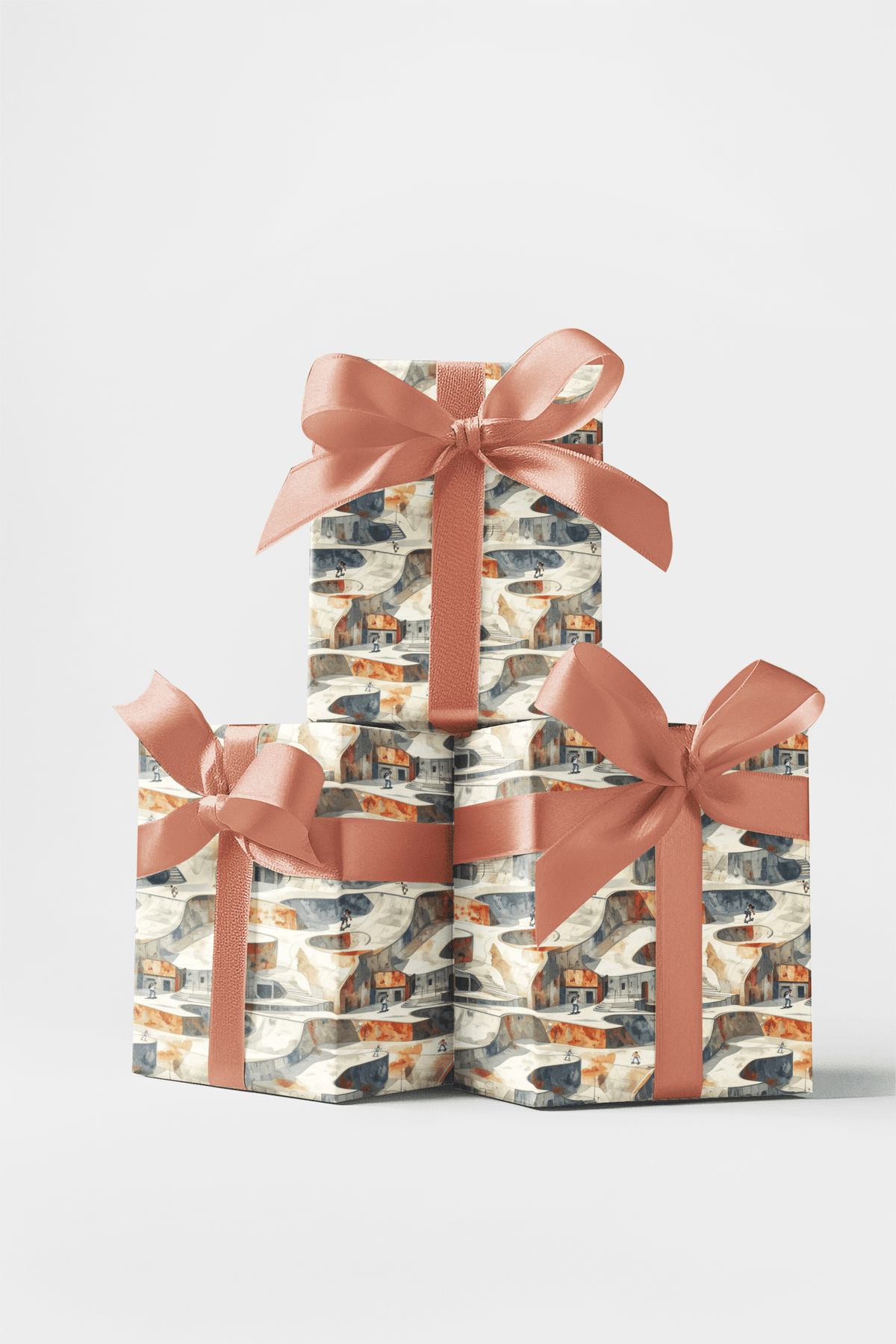 Concrete Geometry Wrapping Paper