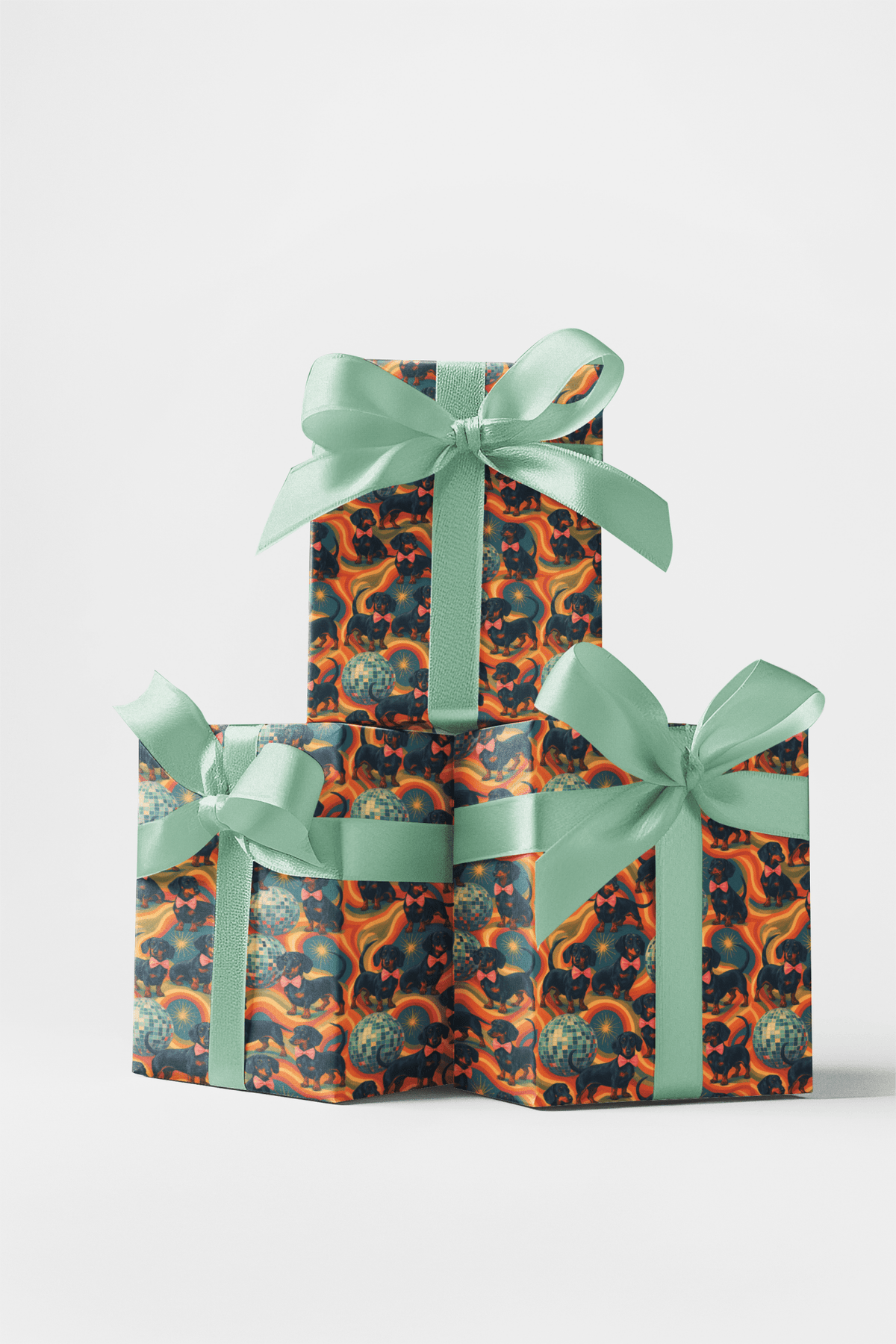 Dachshund Disco Wrapping Paper