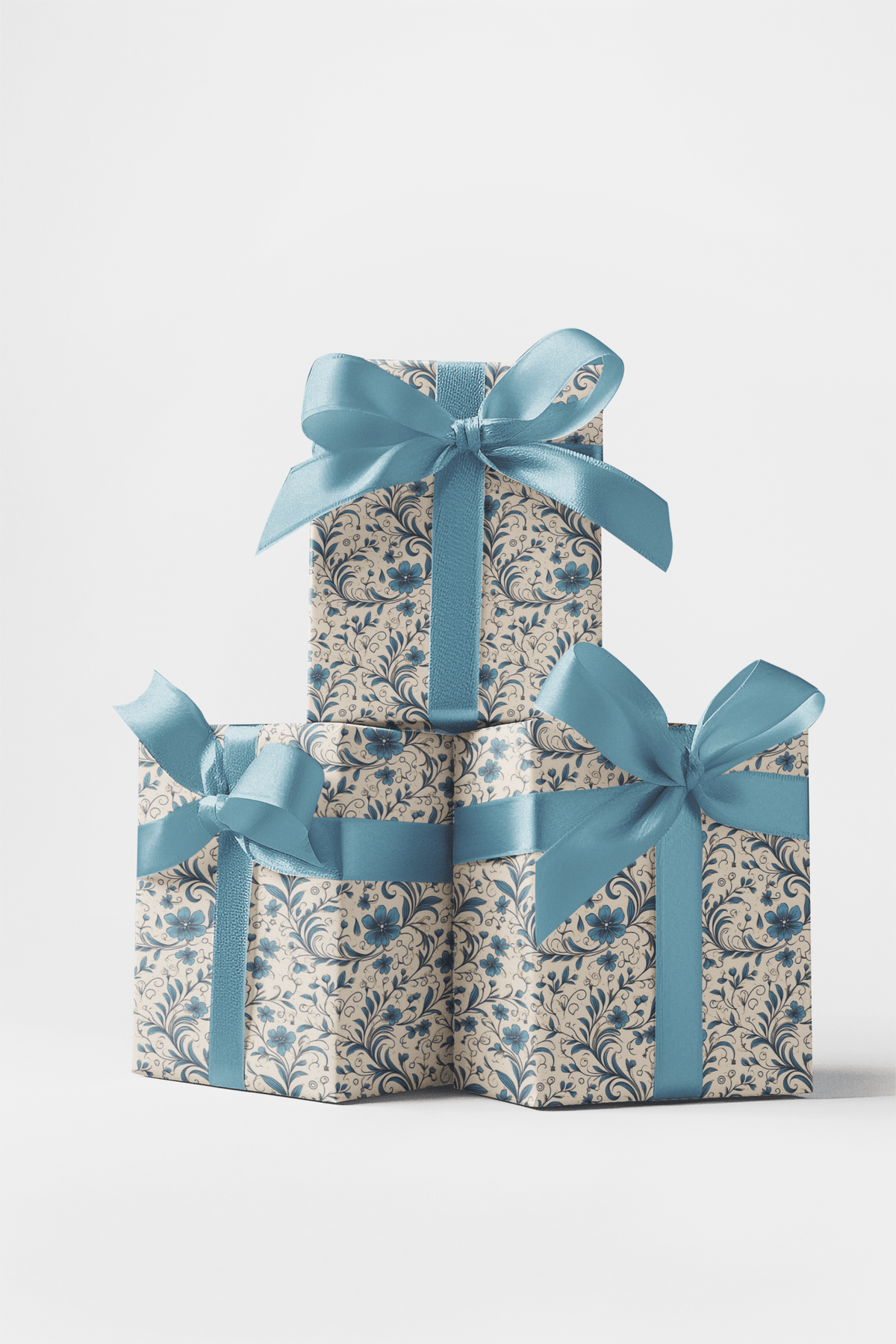 Something Blue Toile Wrapping Paper