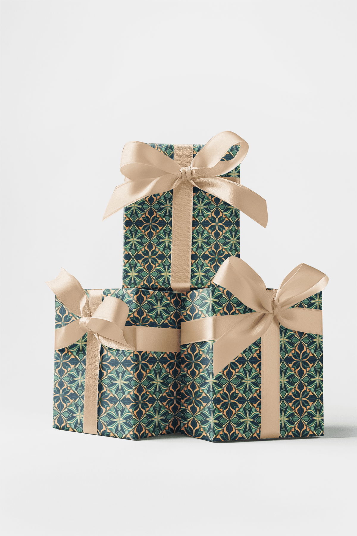 Grand Lattice Weave Wrapping Paper
