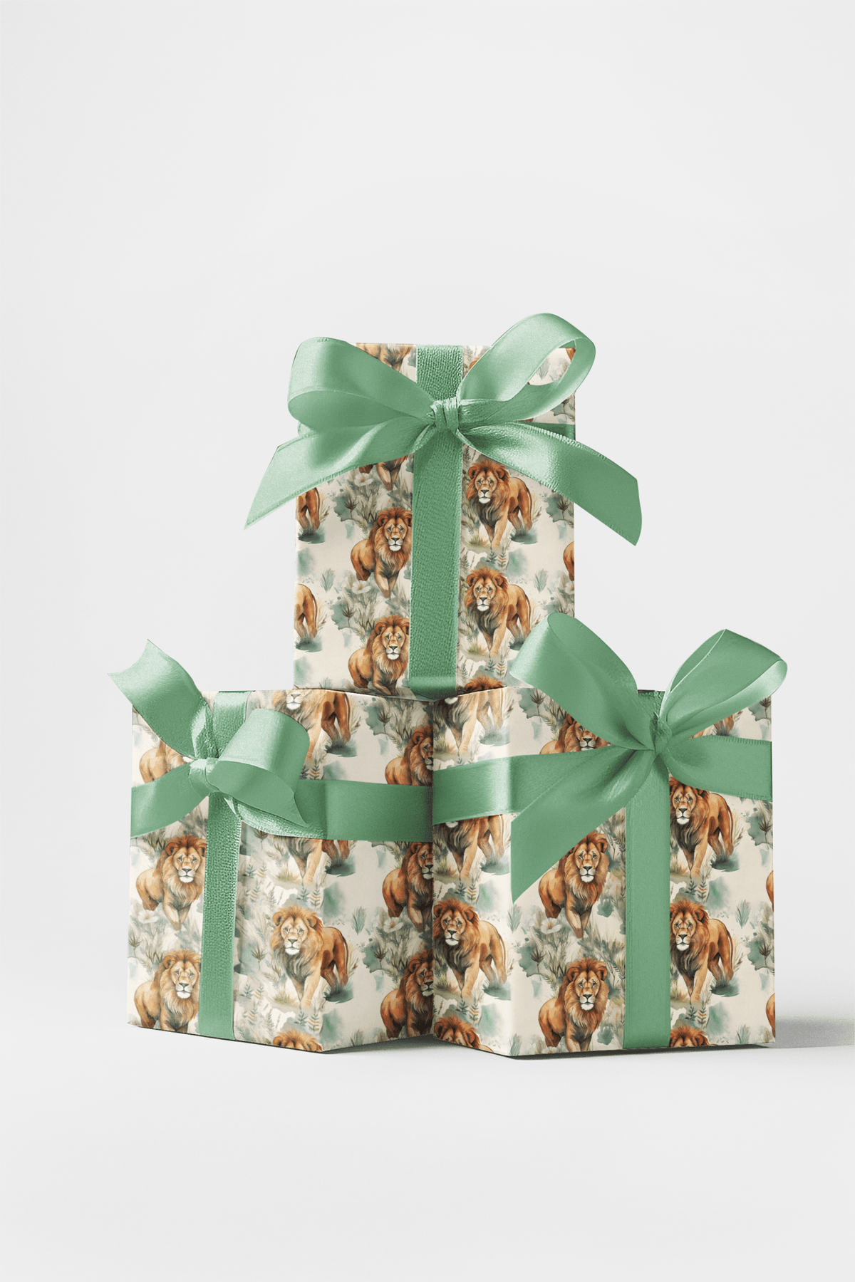 Safari: Stroll Lion Wrapping Paper