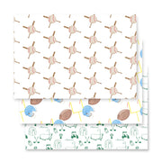 Sports Star Watercolor Gift Wrap Set
