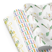 Watercolor Girly Girl Gift Wrap Set