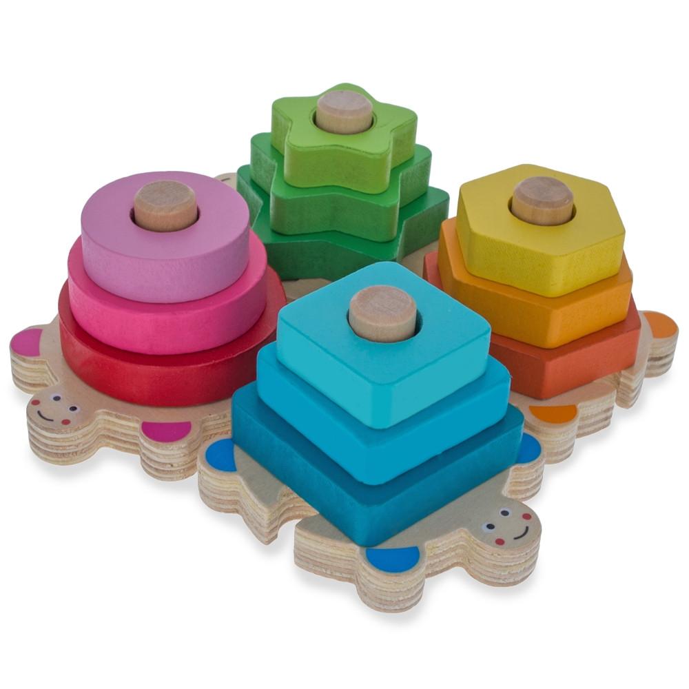 Baby Shape And Color Learning Wooden Blocks Set