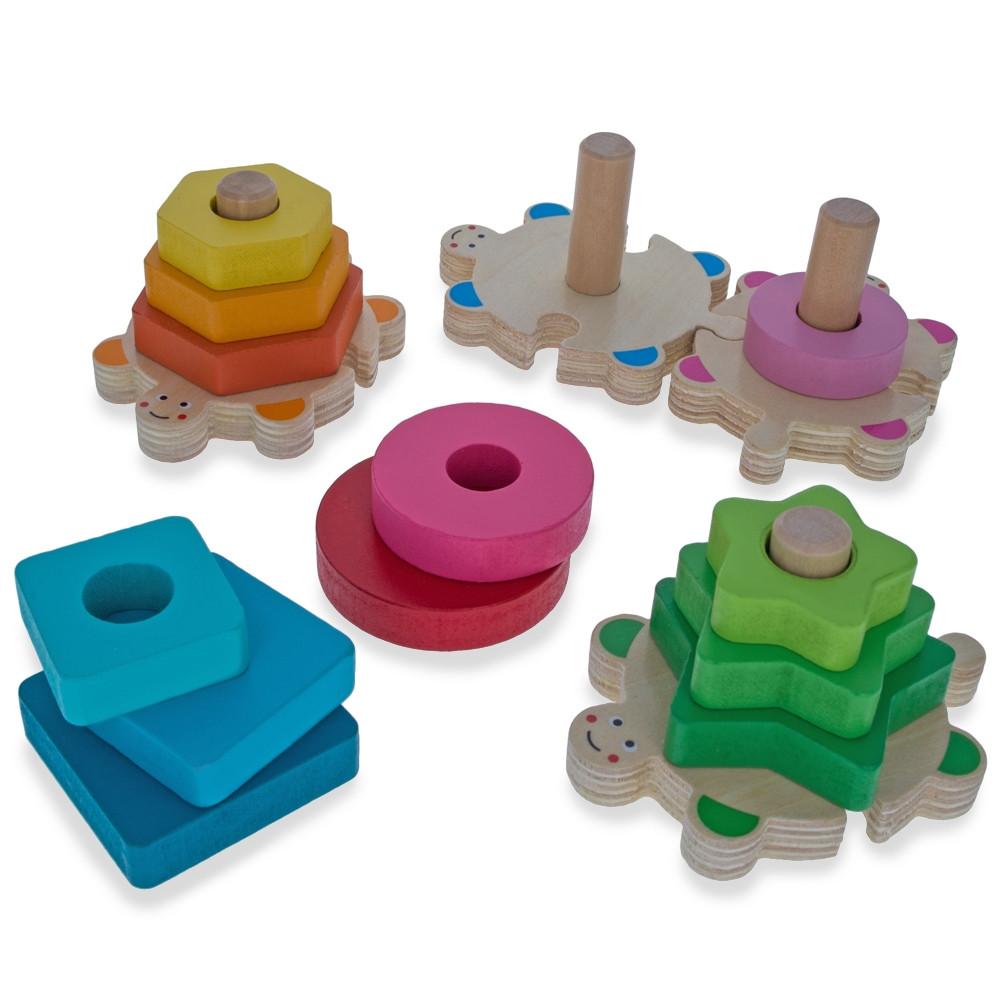 Baby Shape And Color Learning Wooden Blocks Set