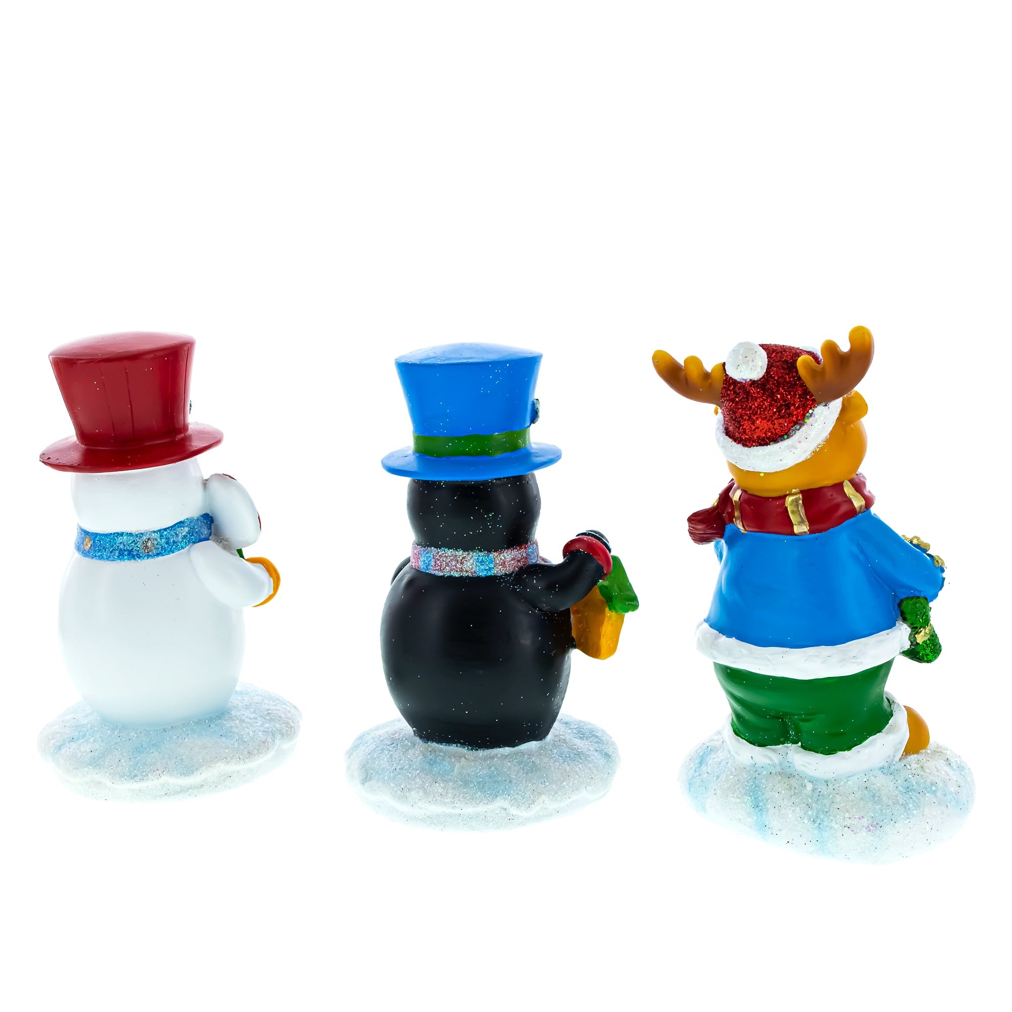 Winter Wonderland Trio: Set Of 3 Christmas Stocking Holders - Snowman, Penguin, And Reindeer