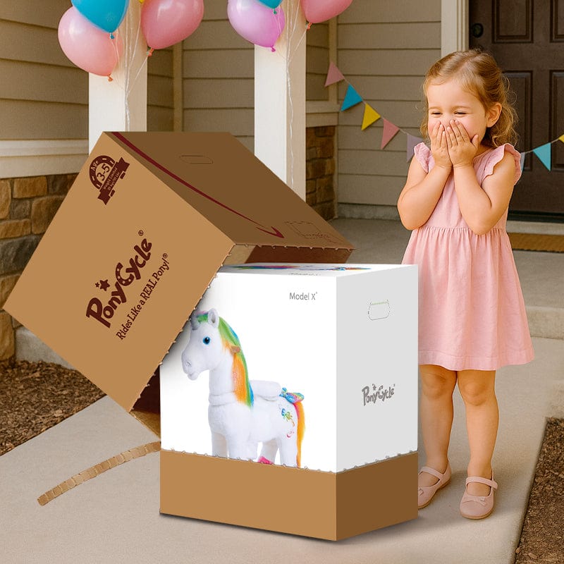 Model X® Unicorn Ride-on Toy Age 3–4 – Rainbow