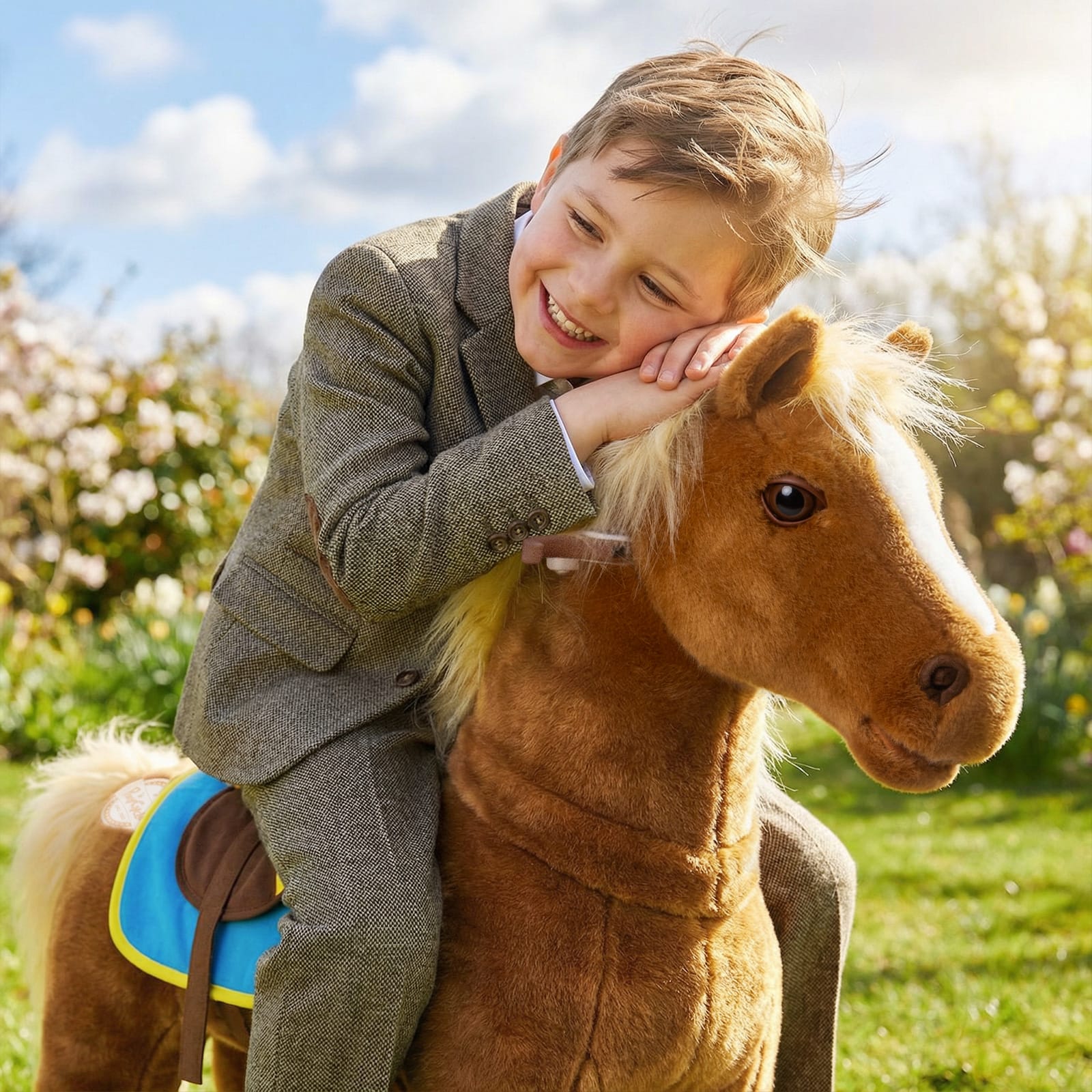 Model X® Horse Ride-on Toy Age 4-7 – Brown