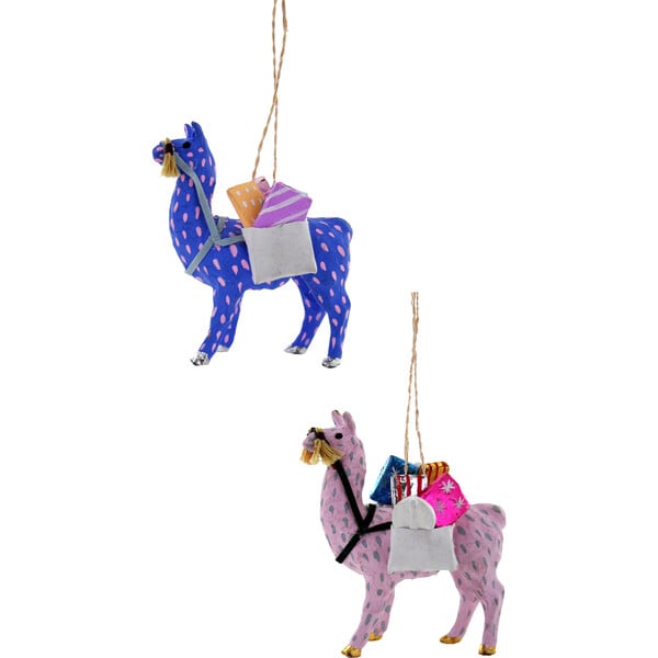 Merriment Llama Ornament Set