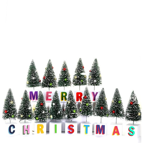 Merry Christmas Tree Decoration, Set Of 14