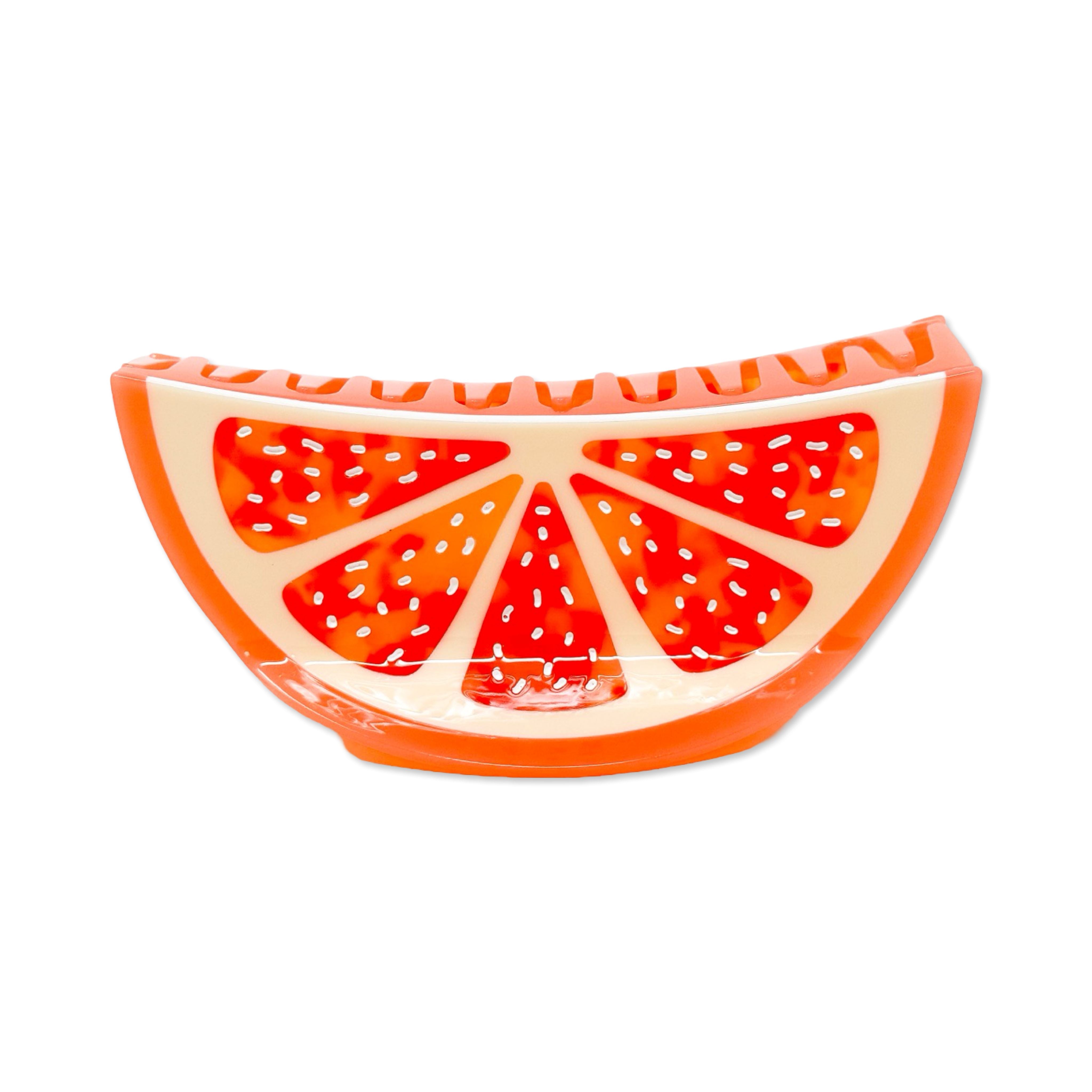 Xl Grapefruit Slice Hair Claw Clip