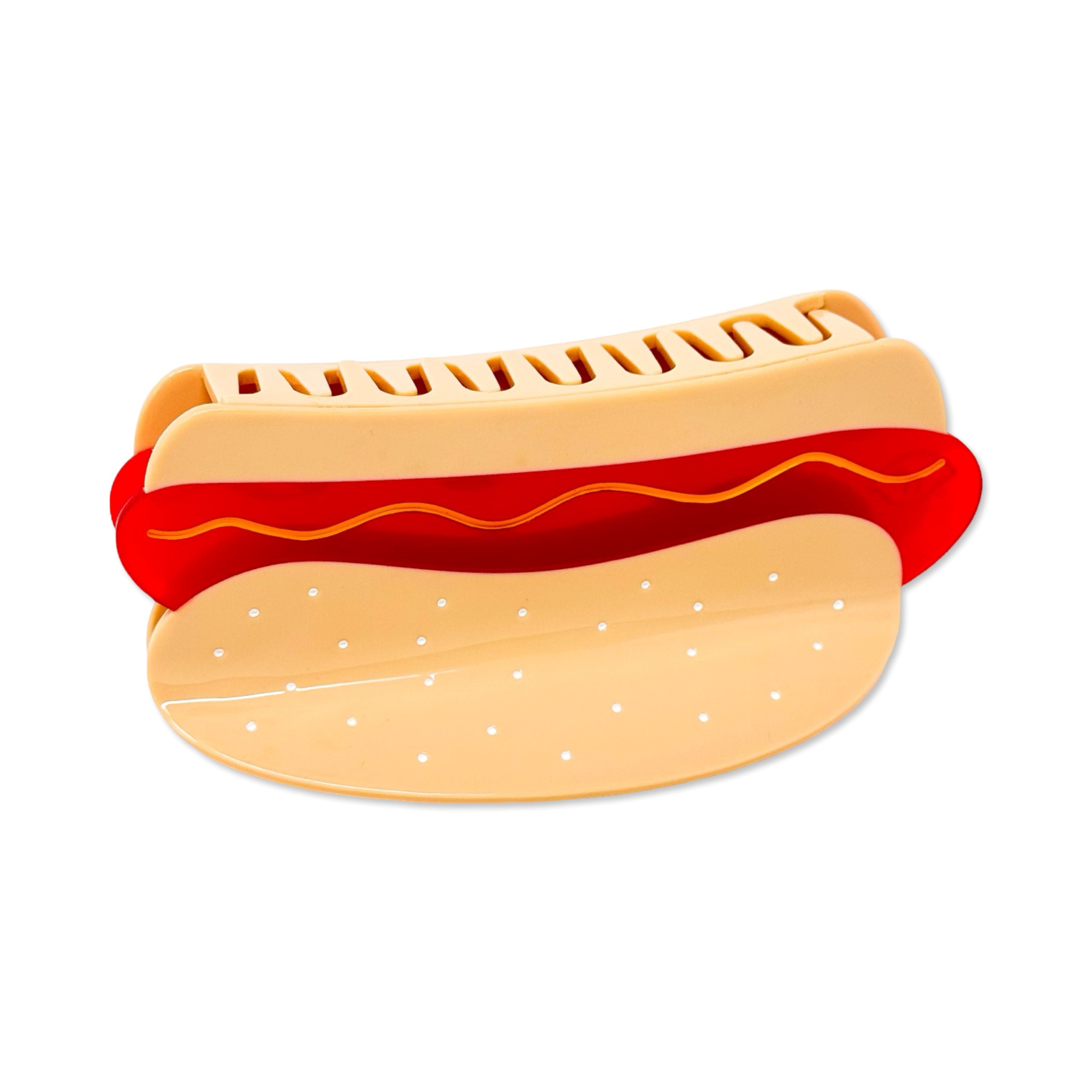 Xl Hot Dog Hair Claw Clip