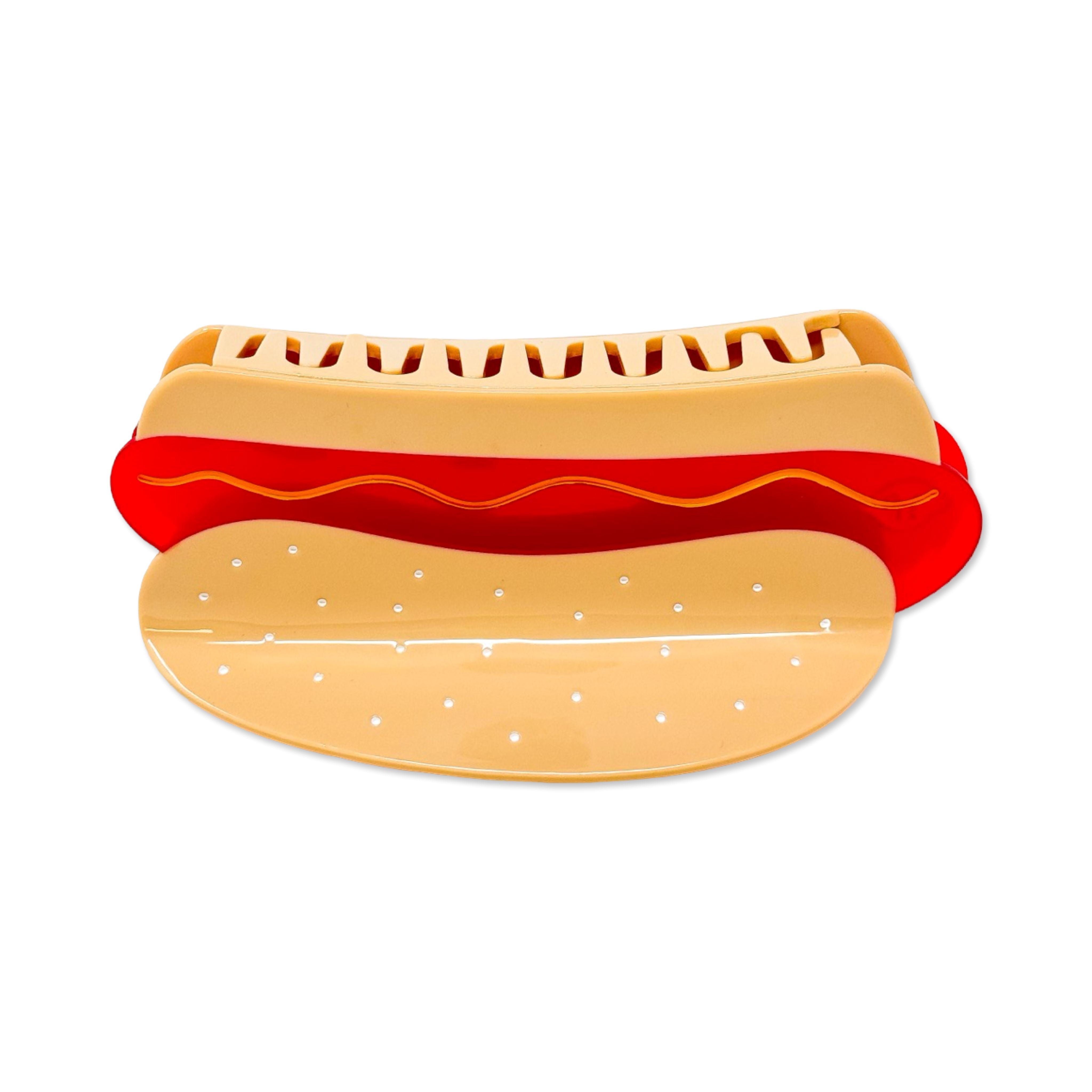 Xl Hot Dog Hair Claw Clip