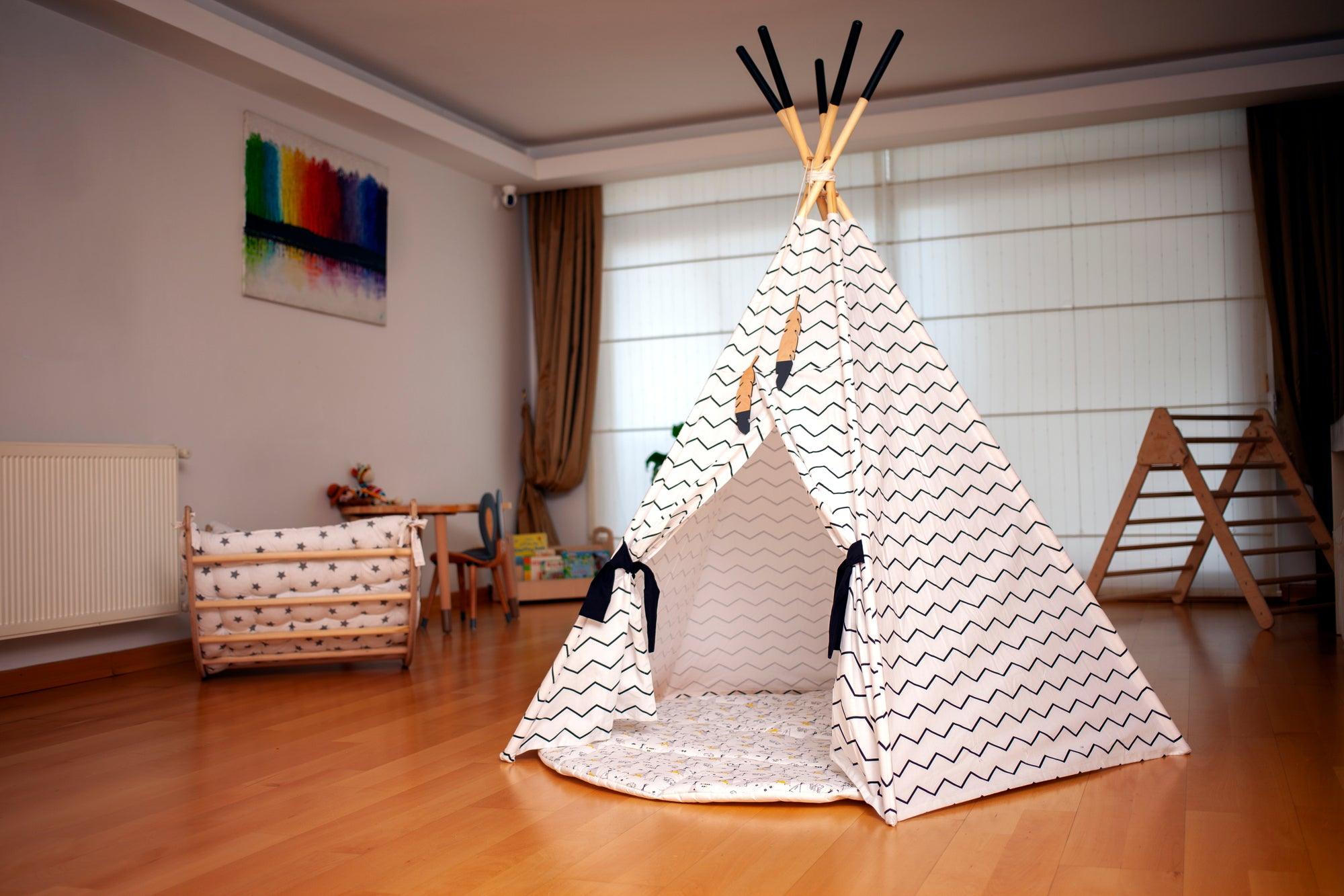 Xl Teepee Tent And Play Mat Set