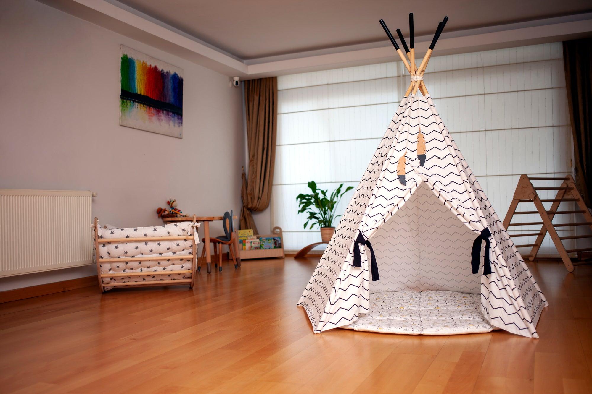 Xl Teepee Tent And Play Mat Set