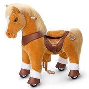 Model Y Light Brown Horse Rideable Toy For Age 3-4