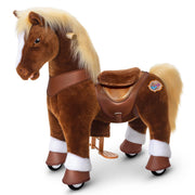 Model Y Brown Horse Rideable Toy For Age 3-4