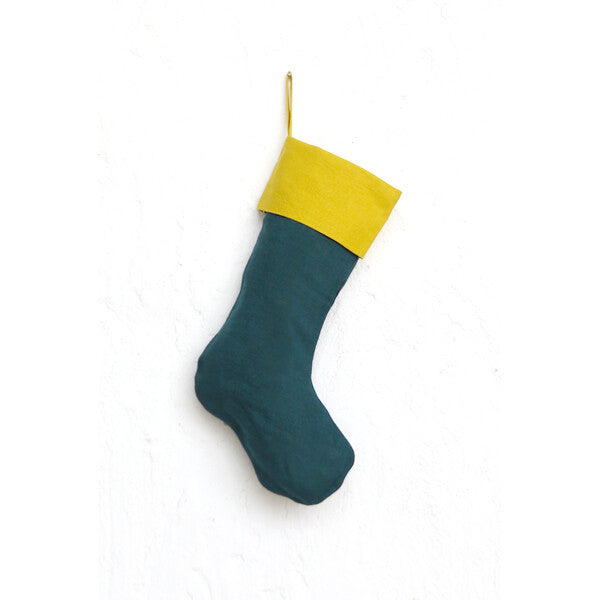 Colorblock Stocking, Blue