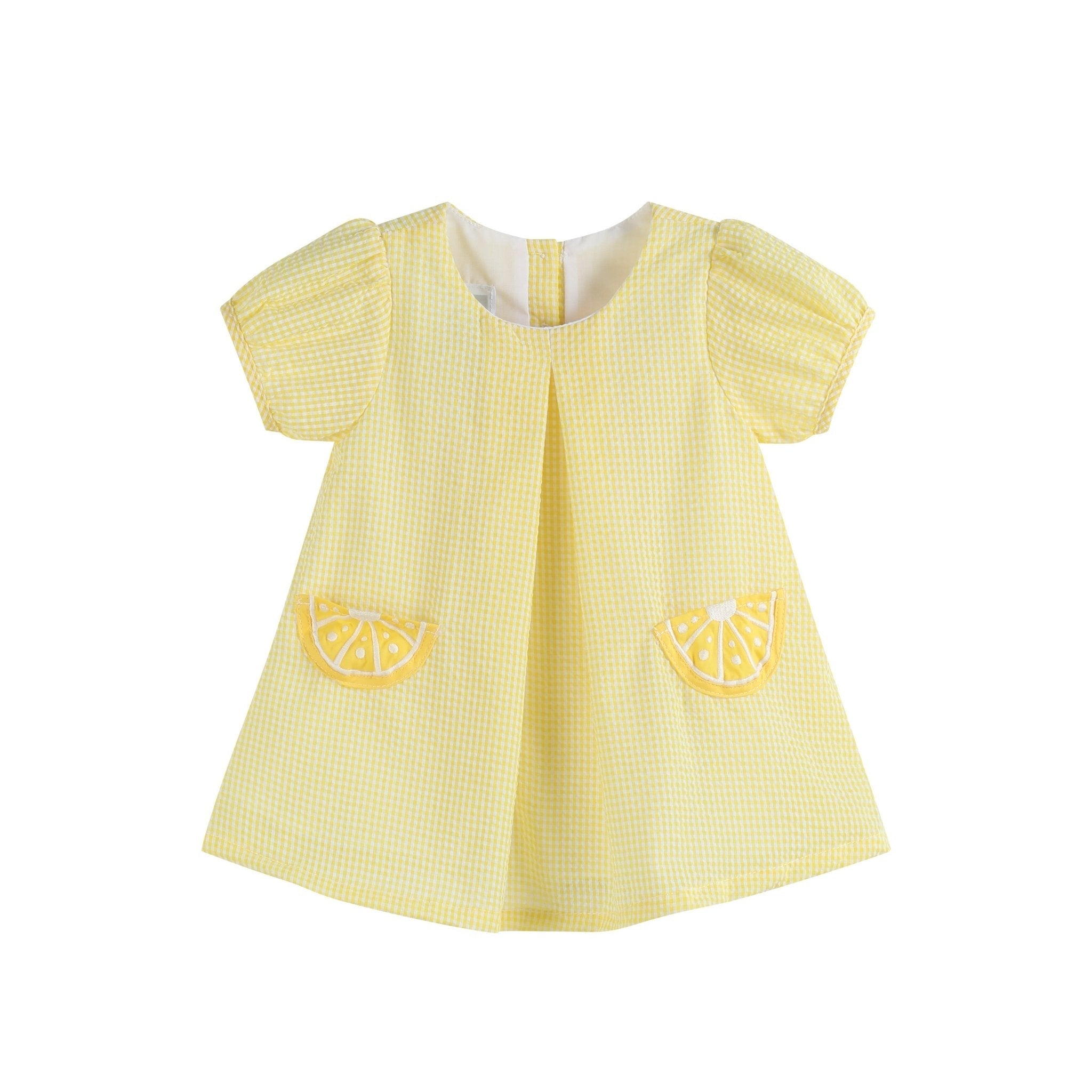 Yellow Lemon Dress And Panty Cover Set