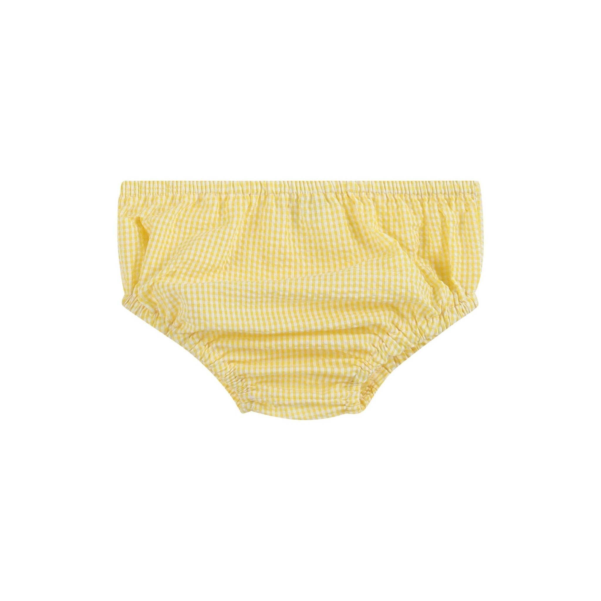 Yellow Lemon Dress And Panty Cover Set