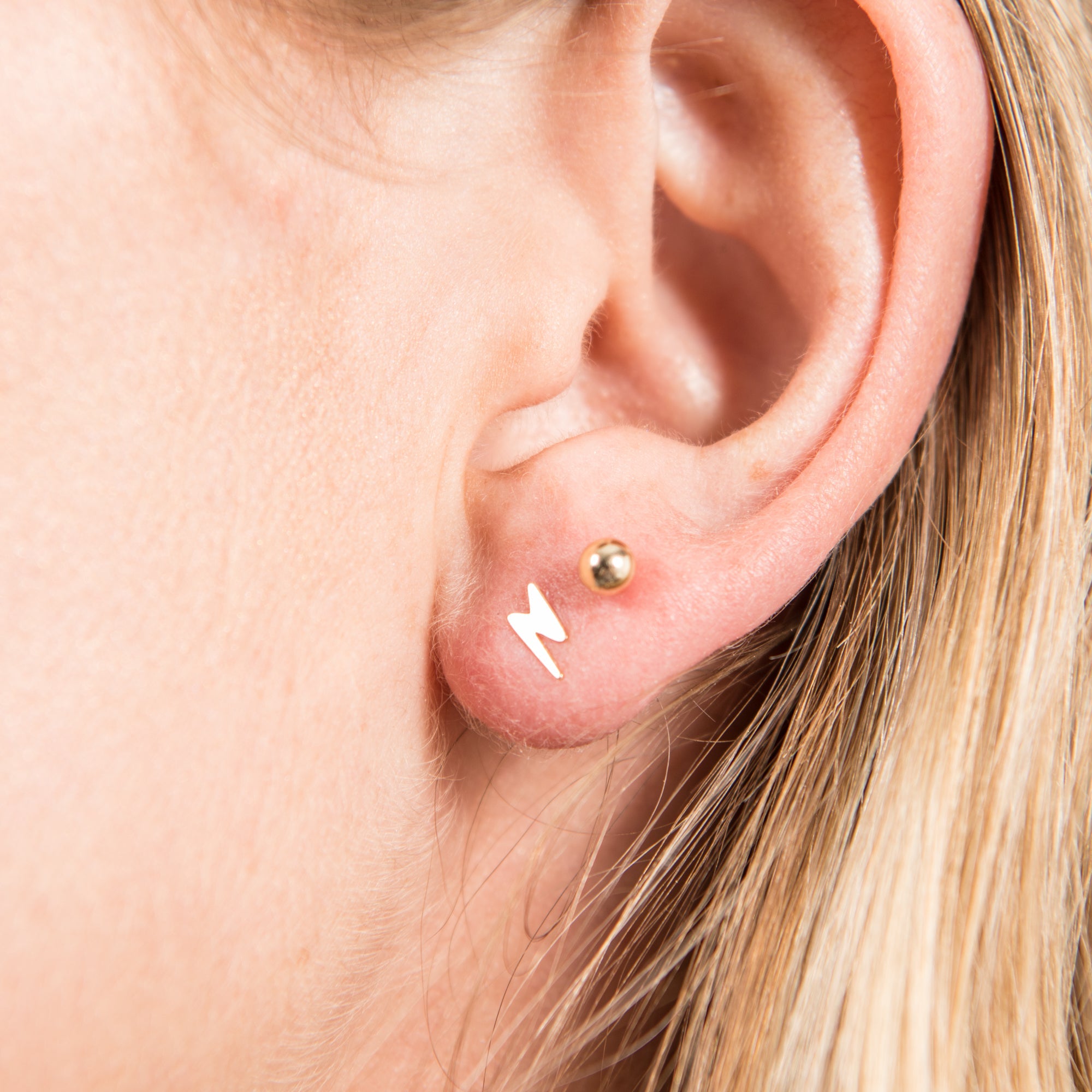 Small Yellow Gold Studs