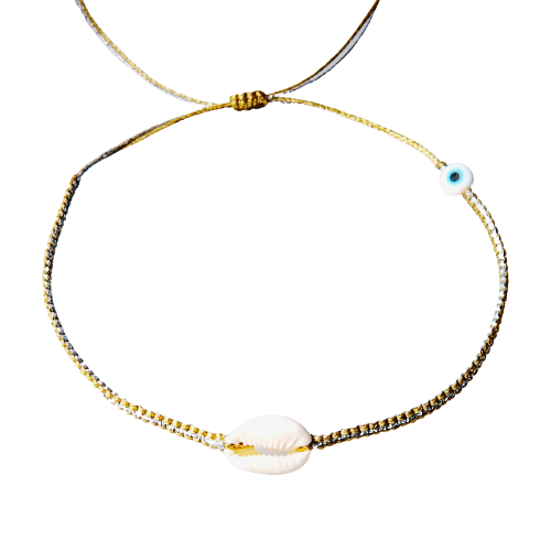 Duo Color Cowrie Shell Choker