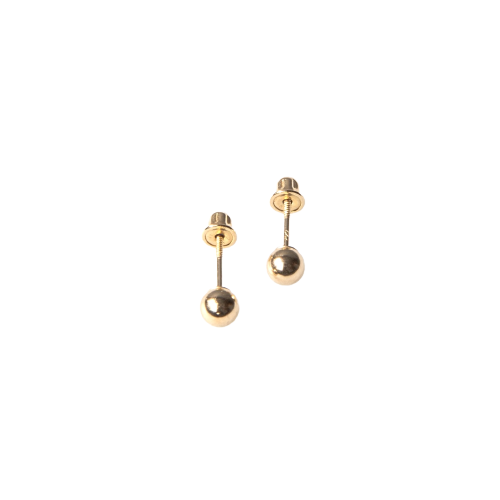 Small Yellow Gold Studs