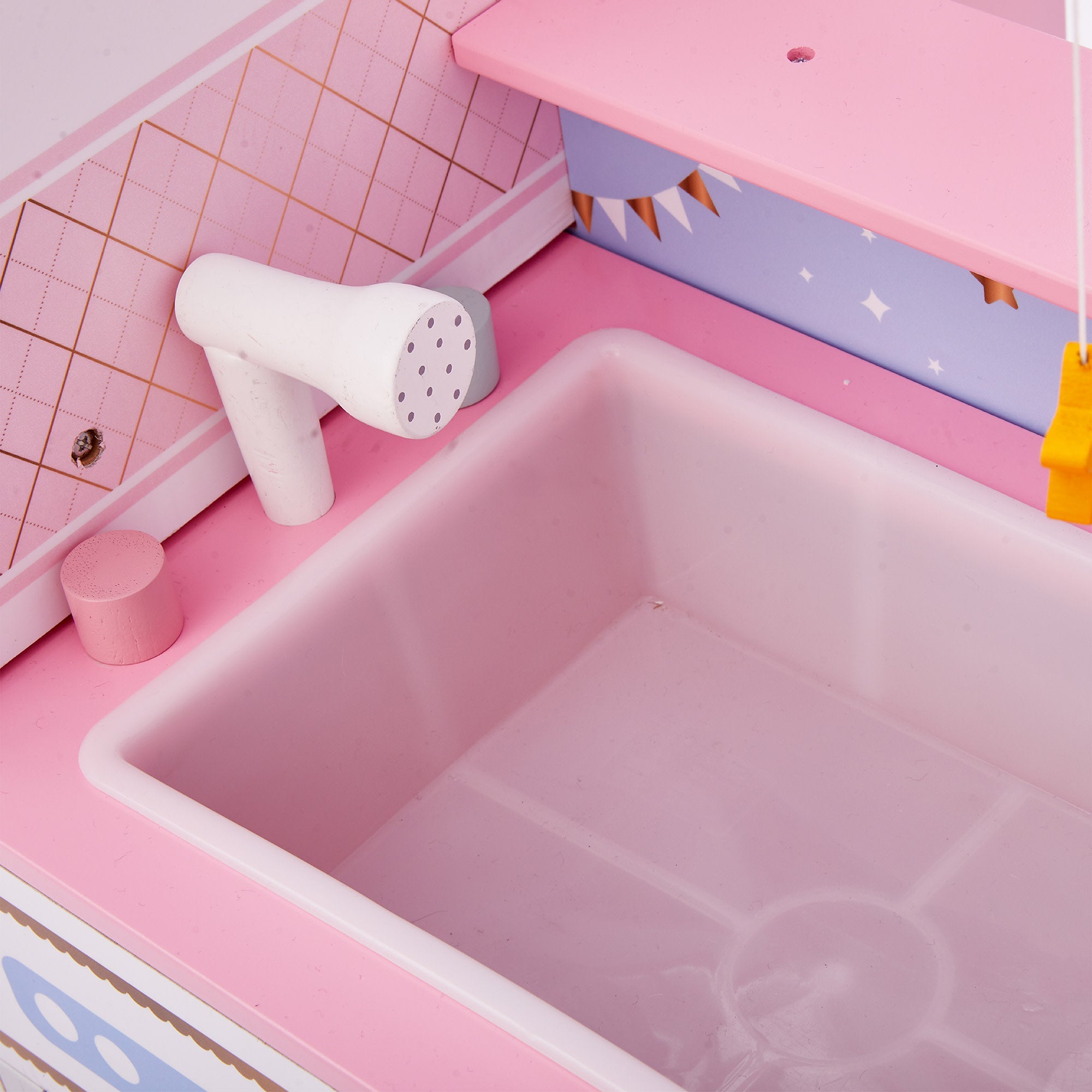 Olivia's Little World Baby Doll Changing Station Dollhouse With Storage, Pink