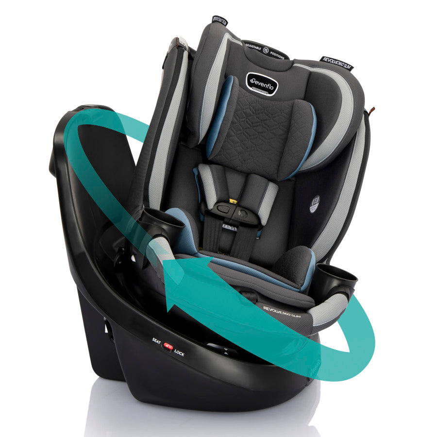 Revolve360 Slim 2-in-1 Rotational Car Seat With Quick Clean Cover