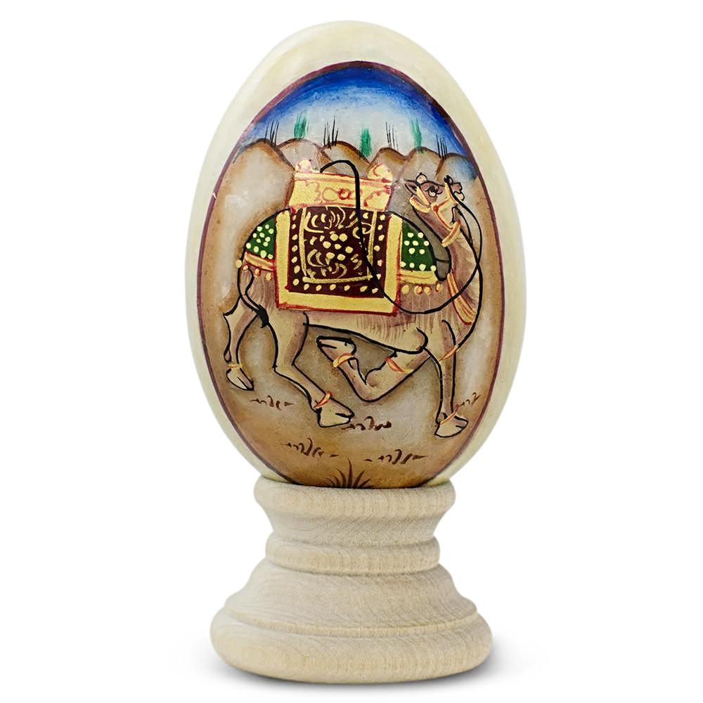 Royal Camel Marble Stone Egg