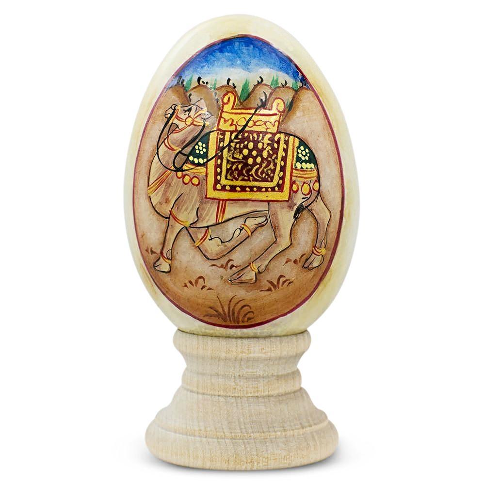 Royal Camel Marble Stone Egg