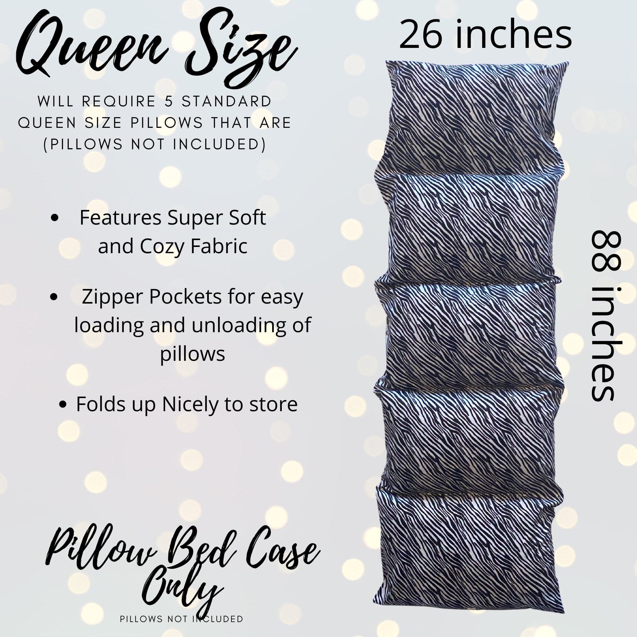 Zebra Kids Pillow Bed, Floor Lounger