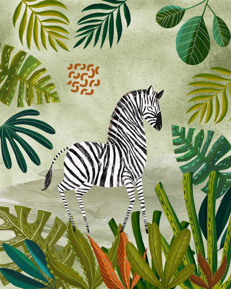 Nursery Safari Prints - Luster Paper Nursery Wall Art Prints
