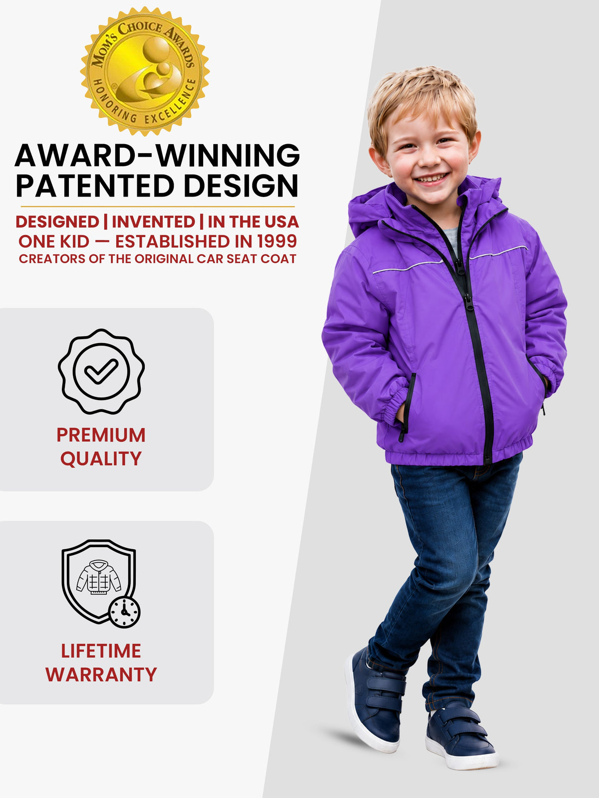 Car Seat Coat | The Road Coat Arctic - Purple