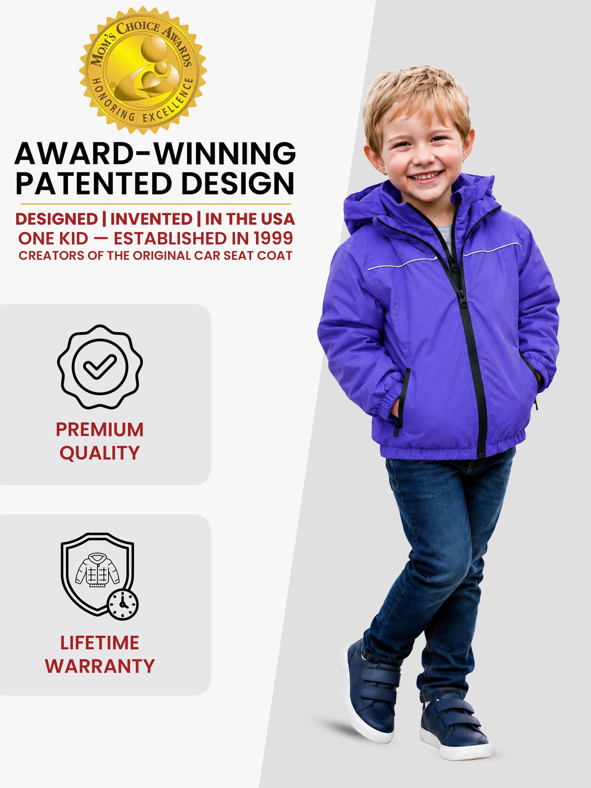 Car Seat Coat | The Road Coat Arctic - Royal Blue