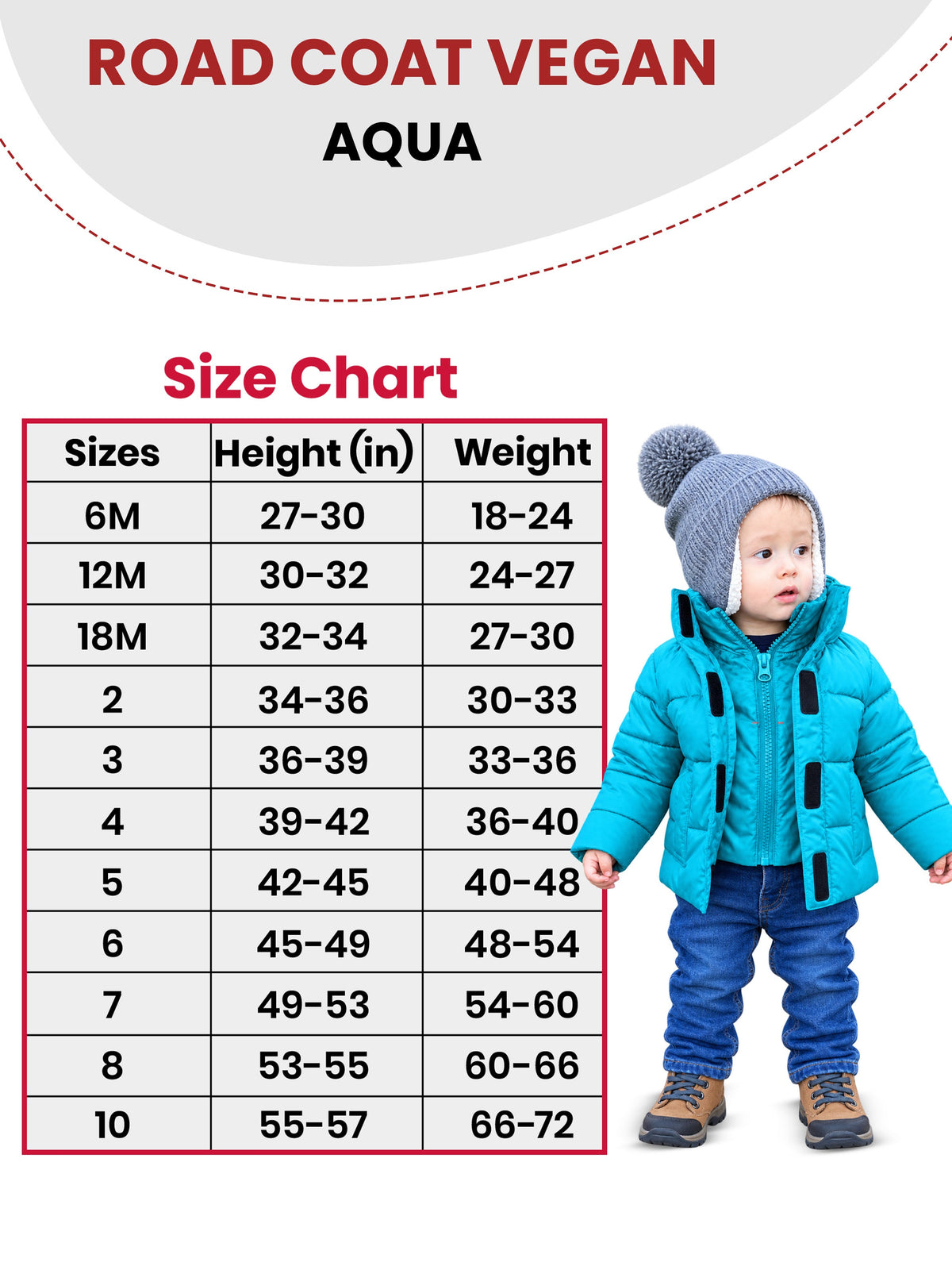 Car Seat Coat | The Road Coat Vegan - Aqua
