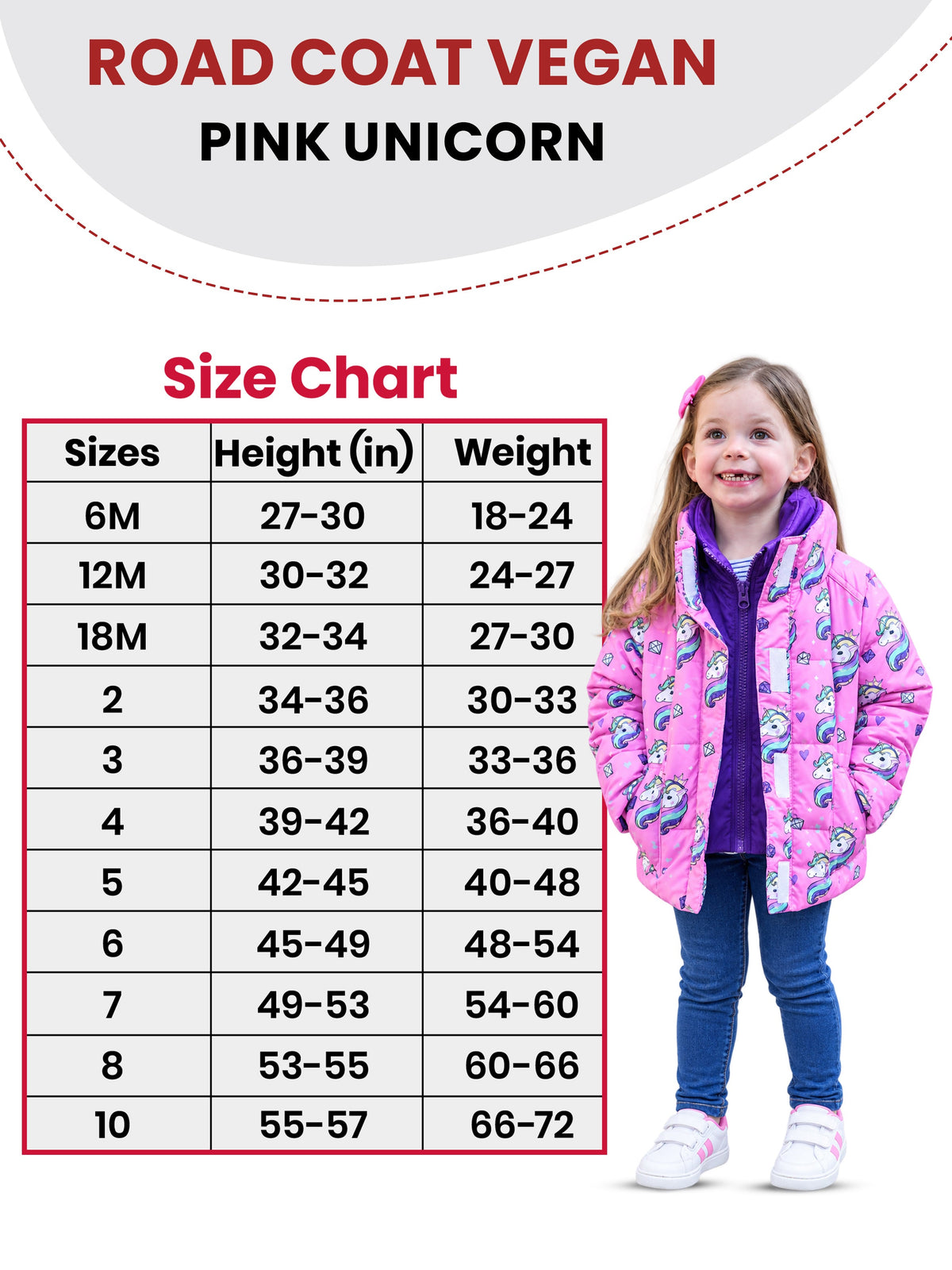 Car Seat Coat | The Road Coat Vegan - Unicorn Print