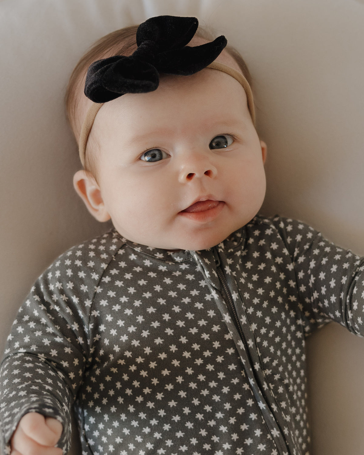 Bamboo Zip Pajamas | Green Flowers