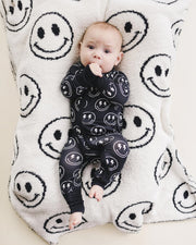 Bamboo Zip Romper | Electric Smiley