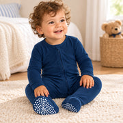 Zipper Footie - Deep Navy