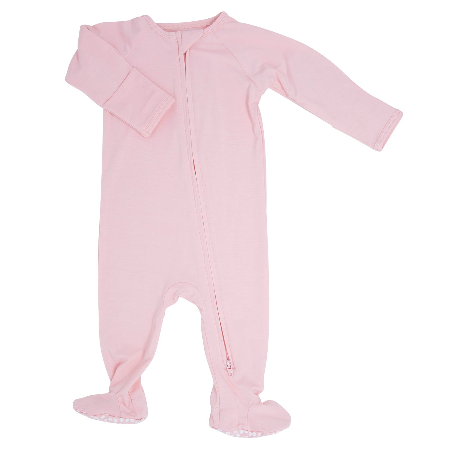 Zipper Footie - Perfect Pink