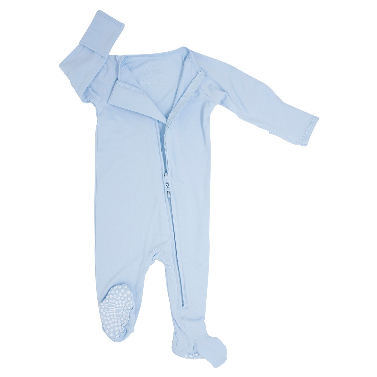 Zipper Footie - Bashful Blue