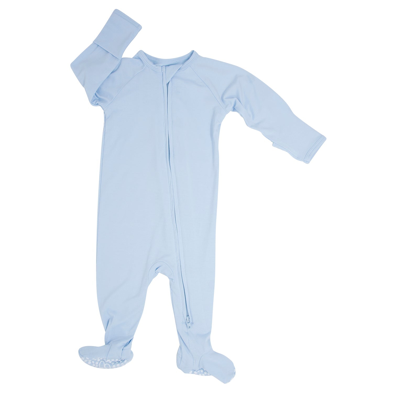 Zipper Footie - Bashful Blue