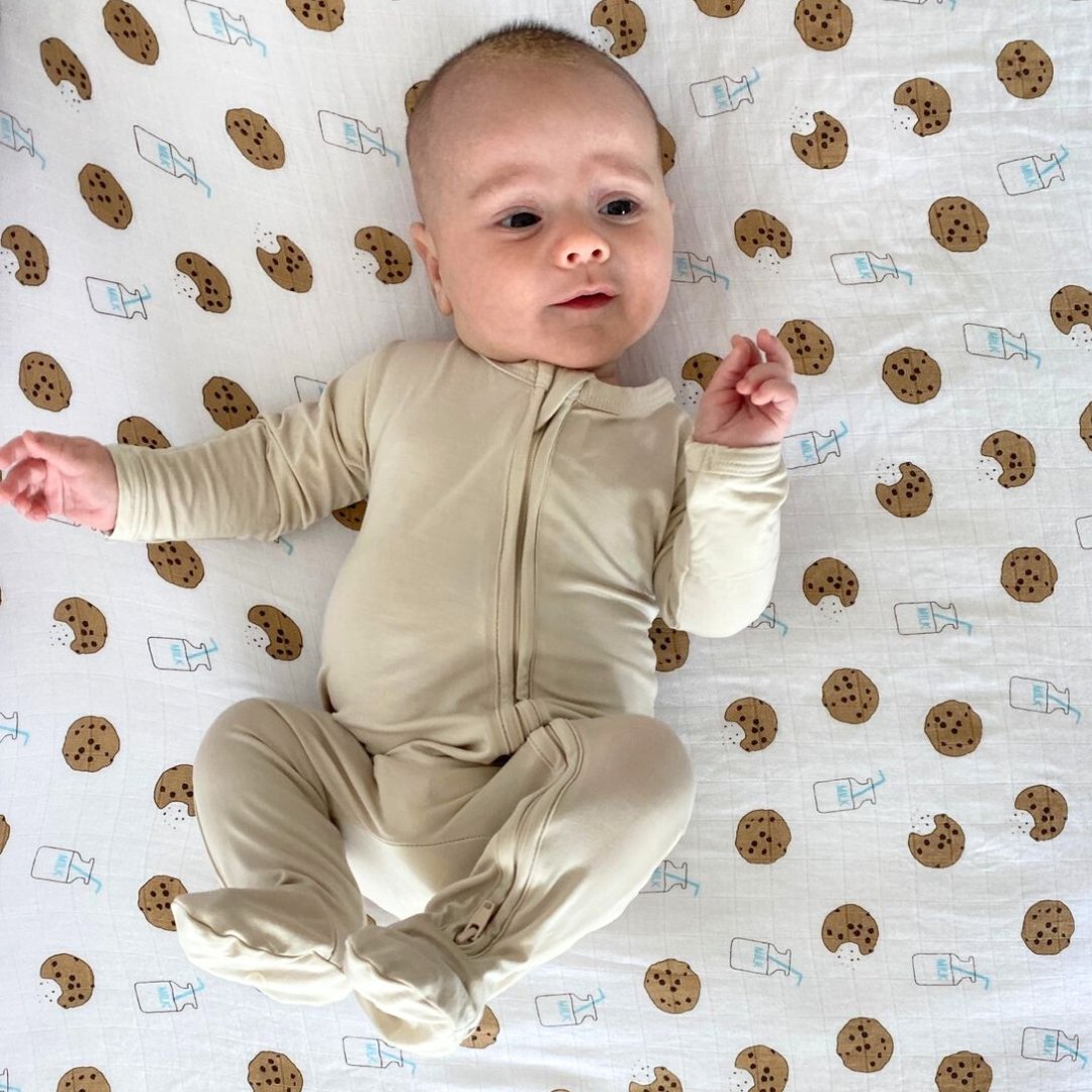 Zippered Footie In Oat