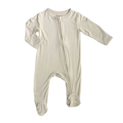 Zippered Footie In Oat